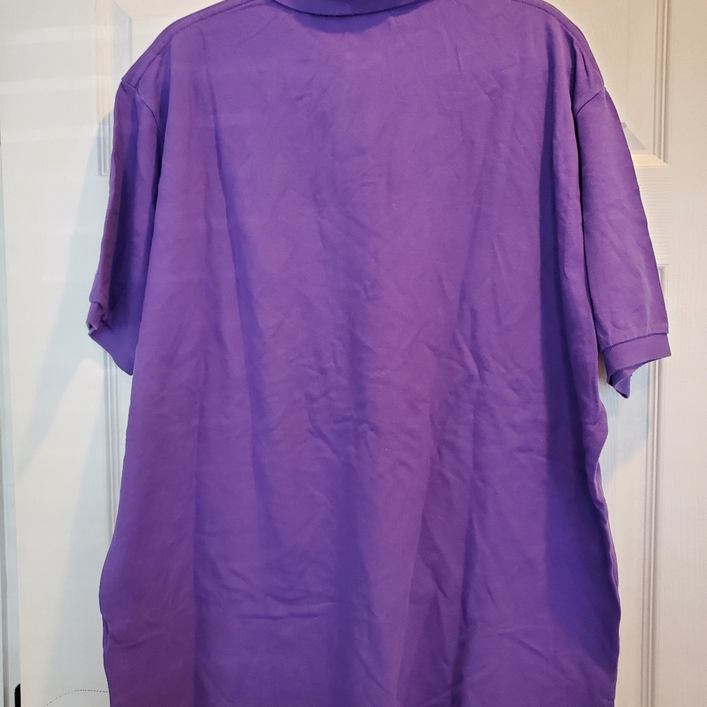 Men's purple polo shirt size 2XL - Picture 5 of 10